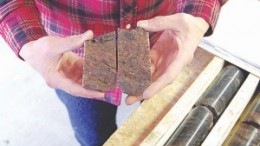 Examining core samples at Great Western Minerals' Hoidas Lake rare earth elements project, in northern Saskatchewan. The company is deciding whether to develop phosphate as a byproduct to cash in on climbing fertilizer prices.