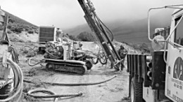 Drilling at Trigon Uranium's Marysvale project, in Utah.