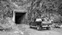 The portal for the East Dodger mine at Sultan Minerals' Jersey-Emerald copper-moly-gold project.