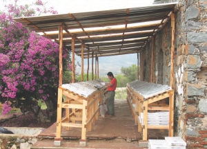 Inspecting core samples at Fortuna Silver Mines' San Jose silver-gold project, in Oaxaca, Mexico. A 33,000-metre infill drill program at the project began in June.