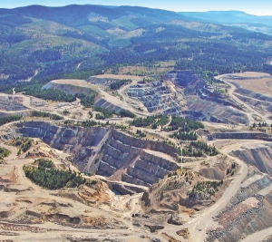 The pits at Copper Mountain Mining's Copper Mountain project, near Princeton, B. C. The copper mine has been closed since 1996, but the company is hoping to reopen it by the end of 2010.