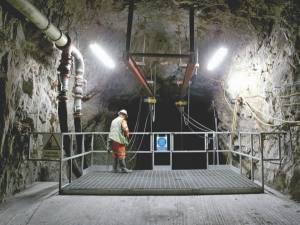 Underground at Lundin Mining's Galmoy zinc-lead mine, in Kilkenny Cty., Ireland. HudBay Minerals has struck a contentious deal to take over Lundin, which is nearly $300 million in debt, valuing the company at around $2.08 per share.