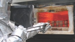 Testing samples in the laboratory at Fortuna Silver Mines' Caylloma silver-zinc-lead mine in the southern highlands of Arequipa, Peru.