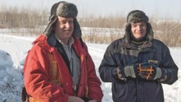 Jim Twomey, Premier Gold Mines' Exploration Manager (left) and Ewan Downie, president and CEO, at Premier Gold Mines' Hardrock project near Geraldton, Ont.