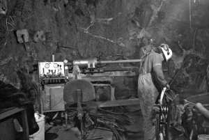 Chipping away underground at Pacific North West Capital's recently purchased Nixon Fork gold mine, 56 km northeast of McGrath, Alaska.