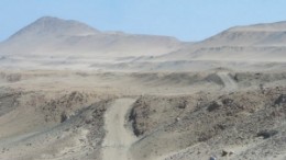 The desert along the south Peruvian coast, host to Chariot Resources' Marcona copper project.