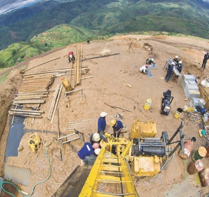 Drilling at Banro's Twangiza project in the Democratic Republic of the Congo.
