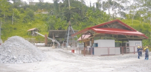 The Agsao inclined shaft at the eastern end of Medusa Mining's Co-O gold mining complex in the Philippines.