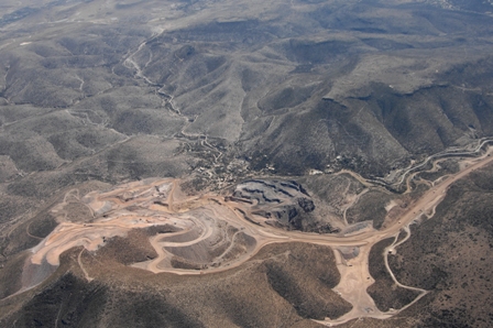 The Cerro San Pedro mine in central Mexico. Credit: Metallica Resources (since merged into New Gold)