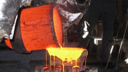 Pouring gold at Medusa's Co-O mine in Mindanao