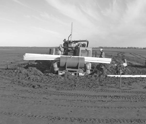 Earth-moving equipment at Mega Uranium's Lake Maitland project in Australia.