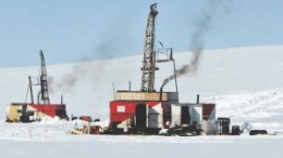 Drilling at Sabina Gold and Silver's Hackett River project in Nunavut.