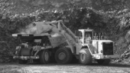 Moving earth at Agnico-Eagle Mines' Meadowbank gold mine in Nunavut.