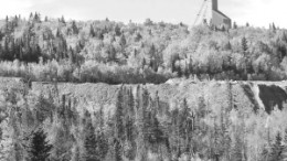 A view of the Caribou zinc-lead-copper-silver mine, in the Bathurst mining camp.