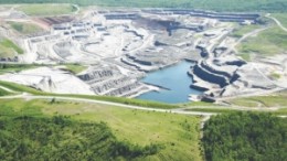 The National Gypsum Co.'s gypsum quarry in East Milford, N.S.