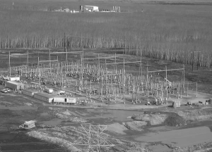 Constructing the Dover substation to supply power for infrastructure at Suncor's Firebag oilsands project near Fort McMurray, Alberta.