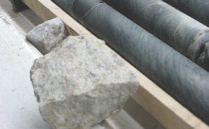 Core samples at Canada Lithium's Quebec Lithium project, located 60 km north of Val d'Or, Que.