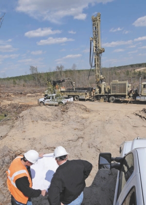 Drilling at Romarco Minerals' continuously expanding Haile gold project in South Carolina.