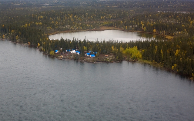 Aerial view of Avalon Rare Metals's exploration camp at Thor Lake, NWT. Credit: Avalon Rare Metals.