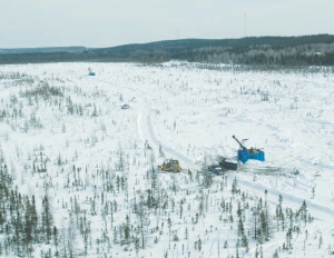 Drilling the Hosco zone at Aurizon Mines' Joanna gold project near Rouyn-Noranda, Quebec.