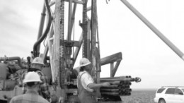 Drilling at Ur-Energy's Lost Creek uranium project in Wyoming's Great Divide basin.