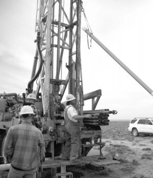 Drilling at Ur-Energy's Lost Creek uranium project in Wyoming's Great Divide basin.