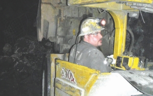 A miner works at Aurizon Mines' Casa Berardi gold mine in Quebec. The company has released new drill results.