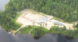 The main camp at Osisko Mining's Hammond Reef gold project, 23 km northeast of Atikokan in northwestern Ontario.