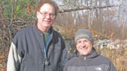 From left: chief geologist Alex Knox and president Andr Gauthier at Matamec Explorations' Kipawa rare earths deposit in Quebec.