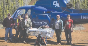 Western Troy's team at the Deborah Lake copper-gold project.