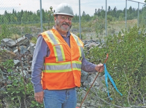 Gold Bullion Development's president and CEO Frank Basa at the Granada gold project in western Quebec.