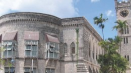 The Parliament Buildings in Bridgetown, the capital of Barbados.