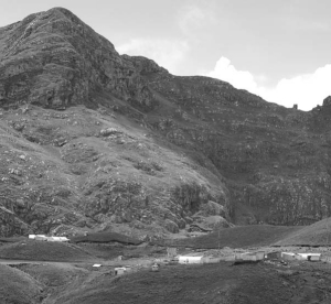 The camp at Zincore Metals' Accha zinc deposit in southern Peru.