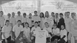 Members of the Women in Mining team for the Vancouver Canadian Breast Cancer Foundation (CBCF) CIBC Run for the Cure.