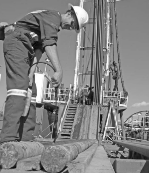 Drillers working at Western Potash's Milestone project in Saskatchewan.