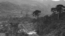 A drilling rig at Keegan Resources' Esaase gold project in southwest Ghana.