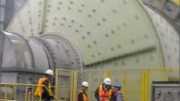 Workers at the milling facility at Taseko Mines' Gibraltar project. Photo by Taseko Mines