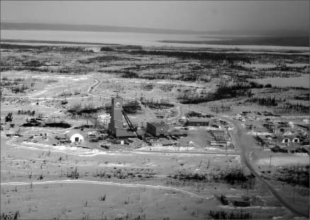 An aerial view of Goldcorp's lonore mine site in the northeastern part of the Opinaca Reservoir in the James Bay region of Quebec, 320 km northeast of the town of Matagami. Photo by Goldcorp