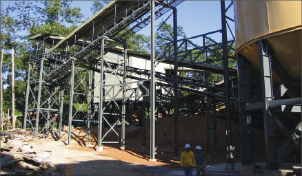 Conveyors at Medusa Mining's Co-O gold mine, 140 km north of Davao in the Philippines. Photo by Medusa Mining