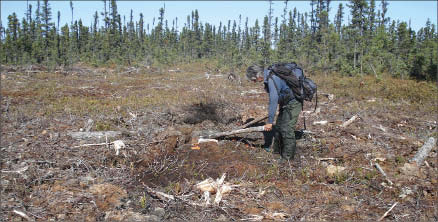 Exploring at Augyva Mining Resources' Duncan Lake iron ore project in the James Bay region of Quebec. Photo by Augyva Mining Resources