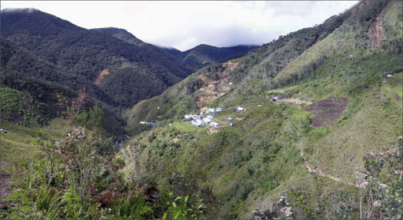 Looking southwest at Candente Copper's camp at the Canariaco Norte copper-gold project in the Peruvian Andes. Photo by Candente Copper