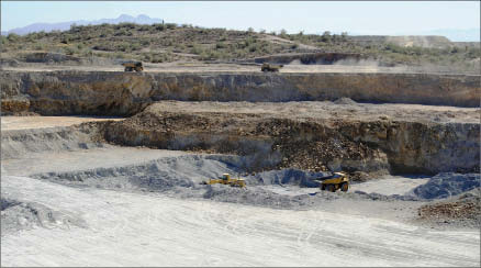 The pit at Capital Gold's El Chanate gold mine in Sonora state, Mexico. Photo by Capital Gold