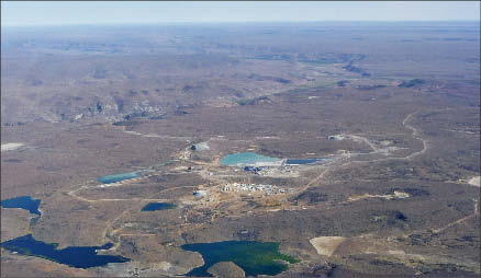 An aerial view of Minera Andes and Hochschild Mining's San Jose silver-gold mine in Santa Cruz province, Argentina. Photo by Minera Andes