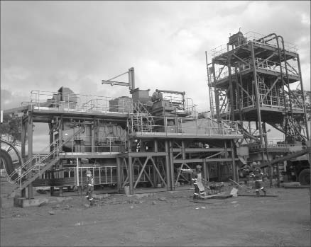 The plant at Tiger Resources' Kipoi copper project in the Democratic Republic of the Congo. Photo by Tiger Resources