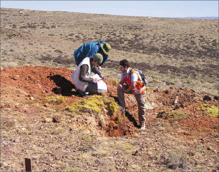 Exploring at Argentex Mining's Pinguino polymetallic project in Argentina. Photo by Argentex Mining