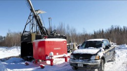 A drill rig at Prodigy Gold's Magino gold project in northern Ontario. Photo by Prodigy Gold