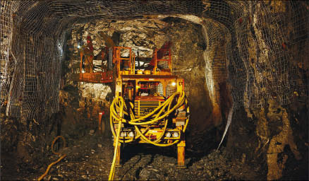 In the ramp at HudBay Minerals' Lalor nickel-copper-gold-silver project in Manitoba. Photo by HudBay Minerals