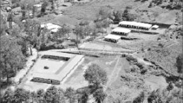 An aerial view of schools built by the Banro Foundation near Banro's Twangiza gold project in the DRC. Photo by Banro Foundation