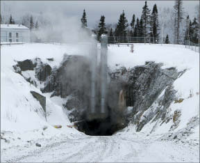 A ramp to underground workings at Northgate Minerals' Young-Davidson gold mine, near Matachewan, Ont. Photo byPhoto by Trish Saywell