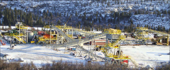 The beneficiation plant at the Silver Yard, part of Labrador Iron Mines' Schefferville iron ore project in the Labrador Trough. Photo by Labrador Iron Mines